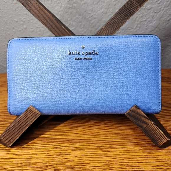 kate spade Handbags - kate spade Leather Zip Slim Wallet